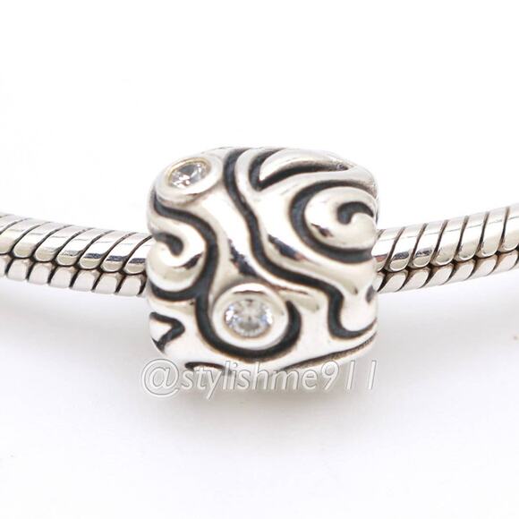 Authentic PANDORA Sparkling Frills Daydream Charm - 790548CZ - Picture 1 of 11